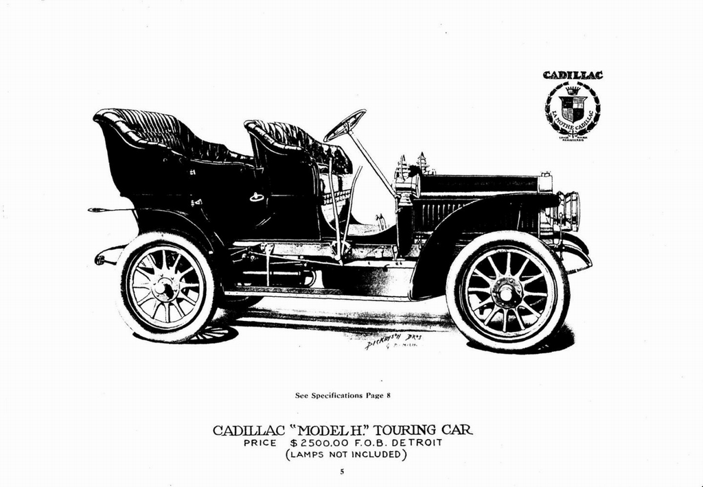 1906 Cadillac Advance Folder Page 1